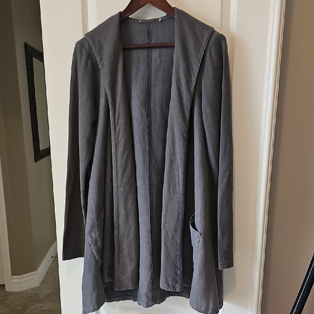 Linen Hoodie Jacket